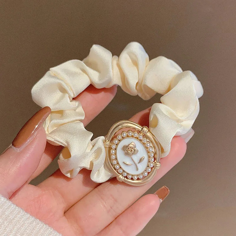 Vintage Style Rose Hair Tie