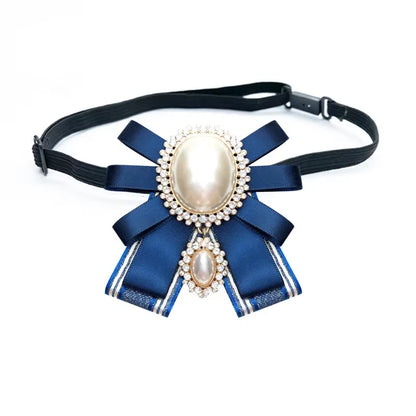 Pearl Bow Tie Brooch