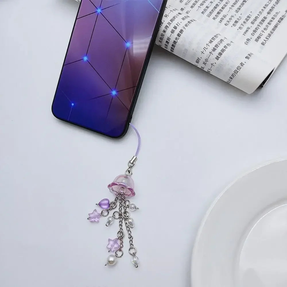 Pink Cell Phone Jewel Strap