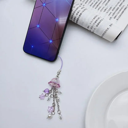 Pink Cell Phone Jewel Strap