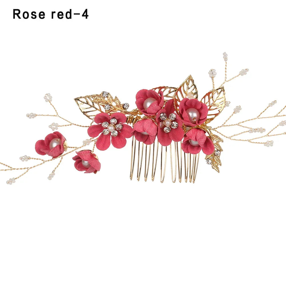 Crystal Flower Hair Pin