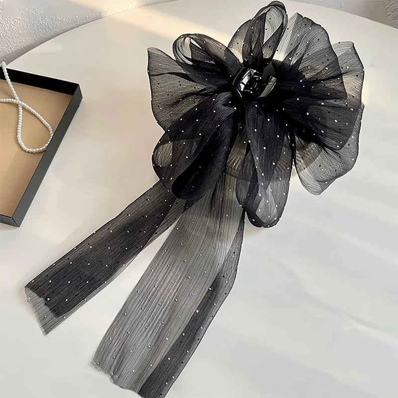 Lolita Lace Bow Ribbon Hair Clip