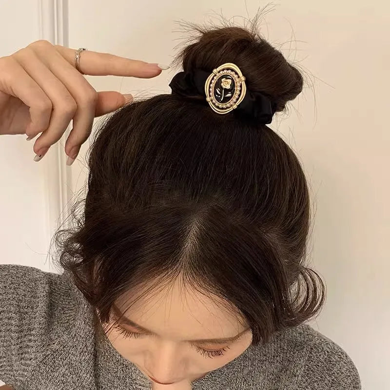 Vintage Style Rose Hair Tie