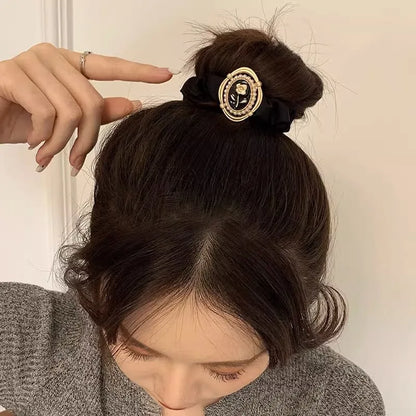 Vintage Style Rose Hair Tie