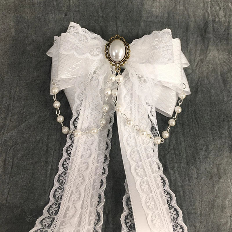 Lolita Lace Bow Ribbon Hair Clip
