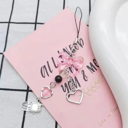 Pink Cell Phone Jewel Strap