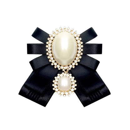 Pearl Bow Tie Brooch