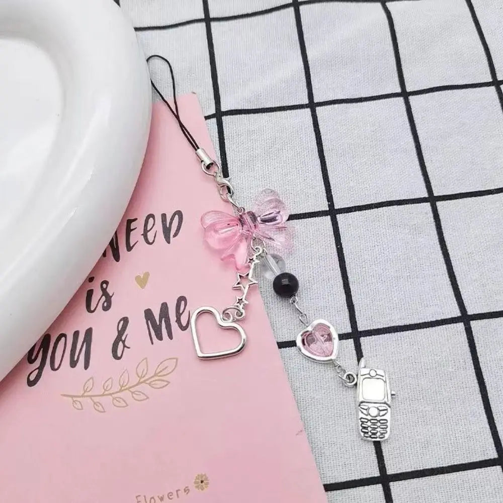 Pink Cell Phone Jewel Strap