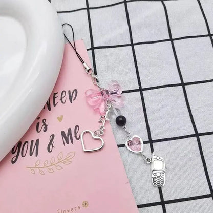 Pink Cell Phone Jewel Strap