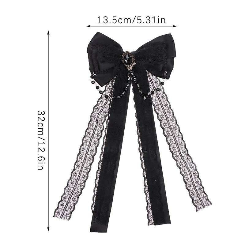 Lolita Lace Bow Ribbon Hair Clip