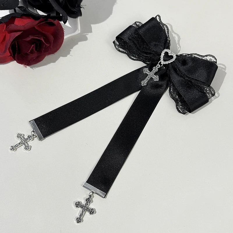 Lolita Lace Bow Ribbon Hair Clip