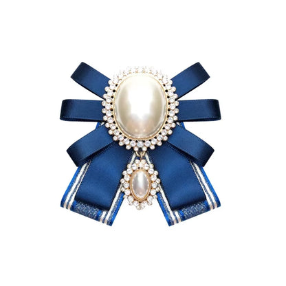 Pearl Bow Tie Brooch
