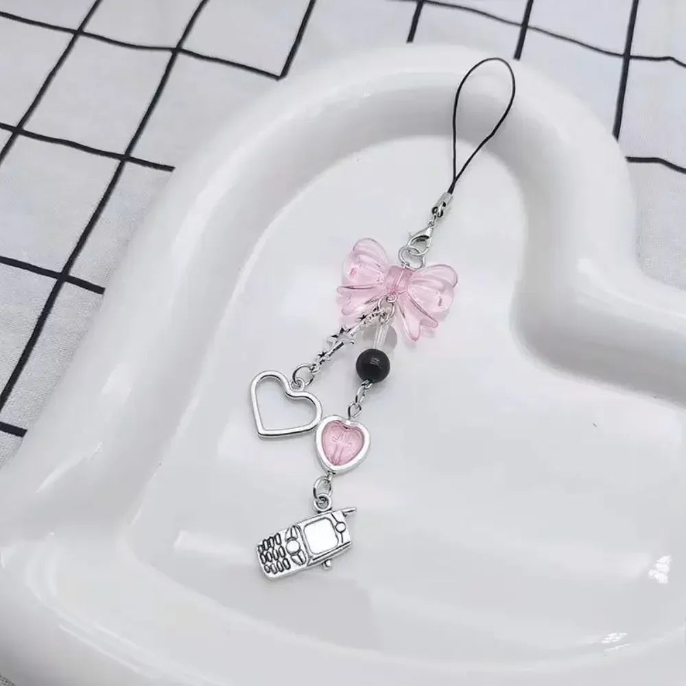 Pink Cell Phone Jewel Strap