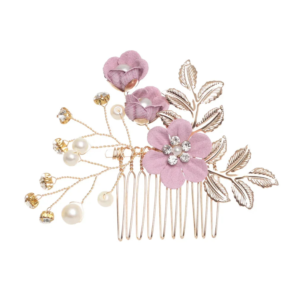 Crystal Flower Hair Pin