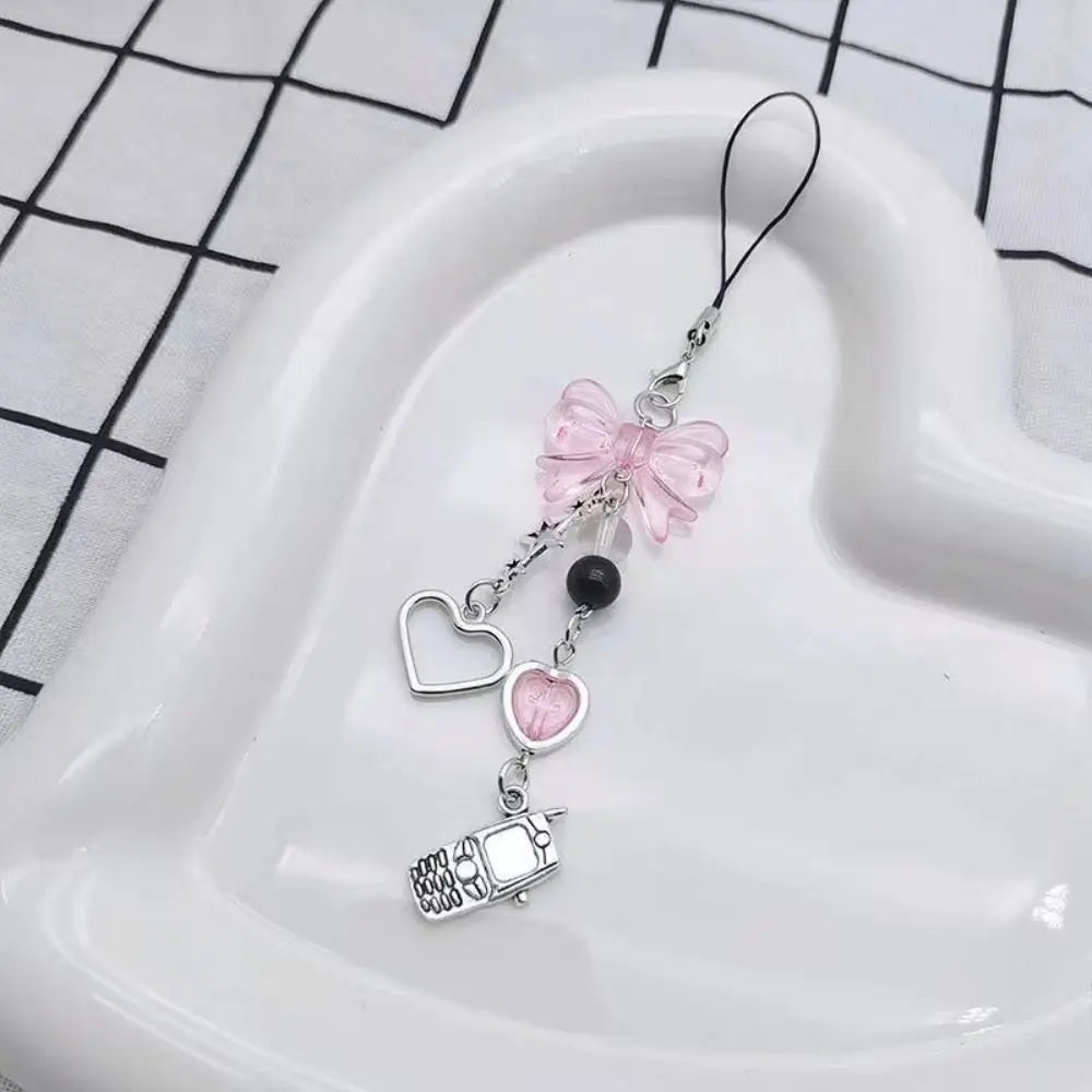Pink Cell Phone Jewel Strap