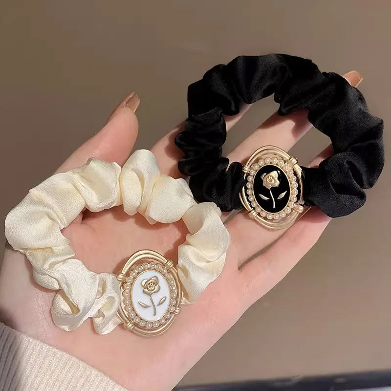 Vintage Style Rose Hair Tie