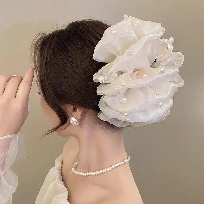 Lolita Lace Bow Ribbon Hair Clip