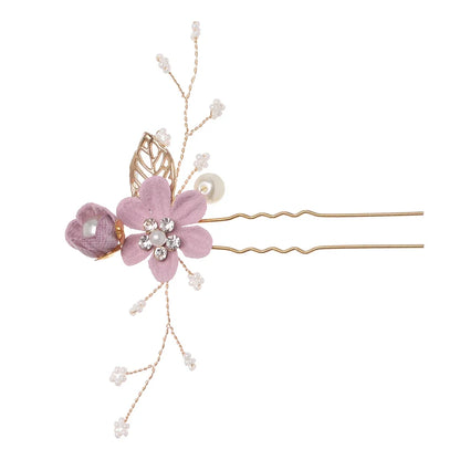 Crystal Flower Hair Pin