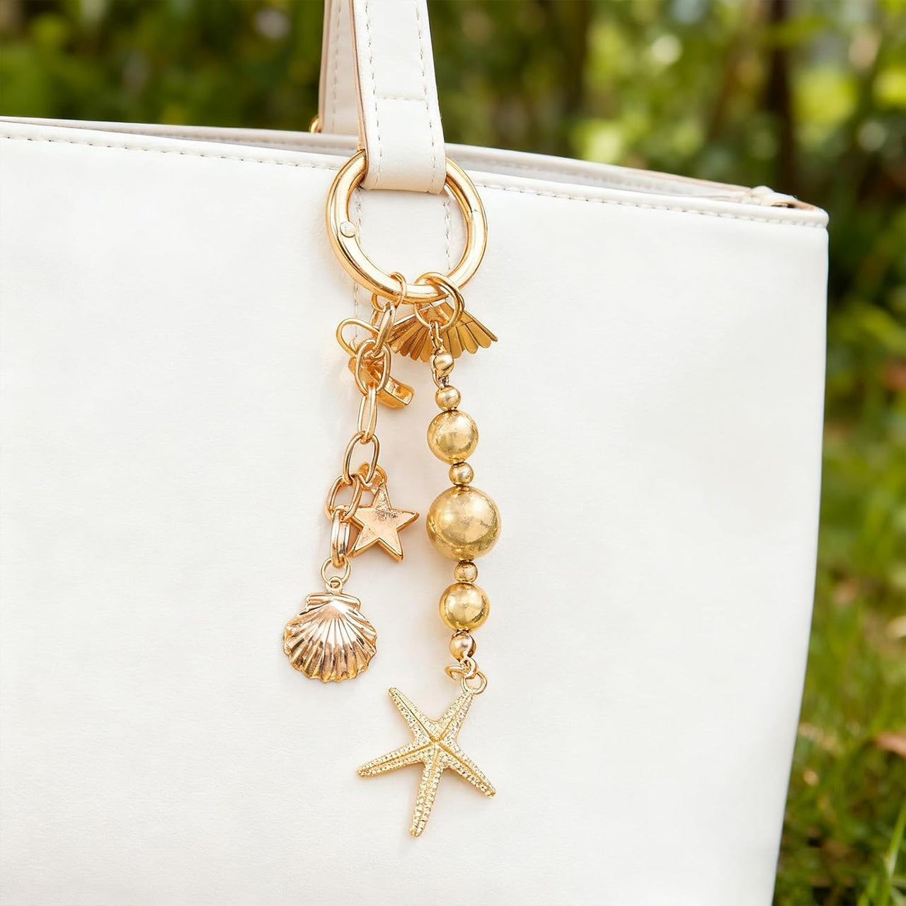 Gold Bag Charm Keychain