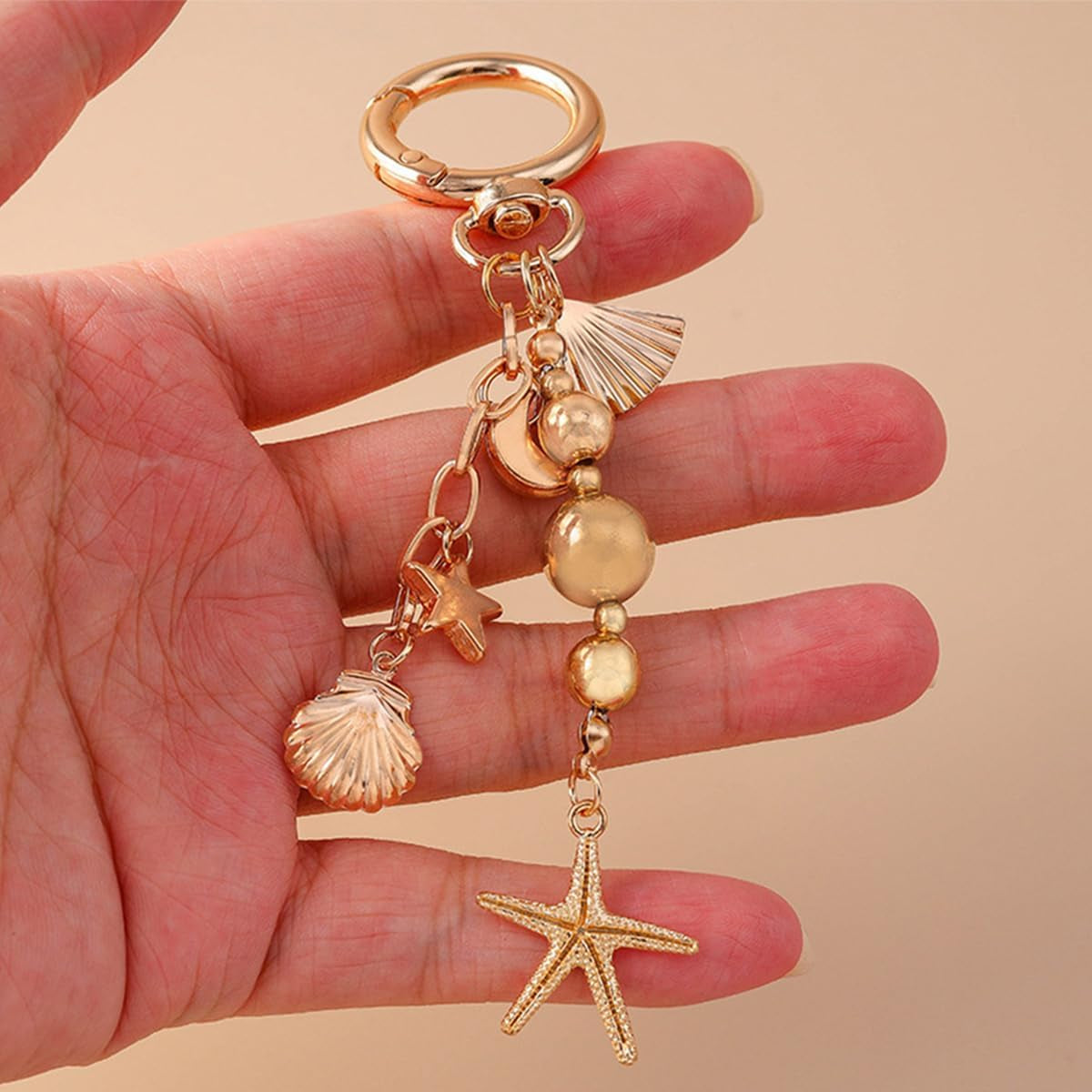 Gold Bag Charm Keychain