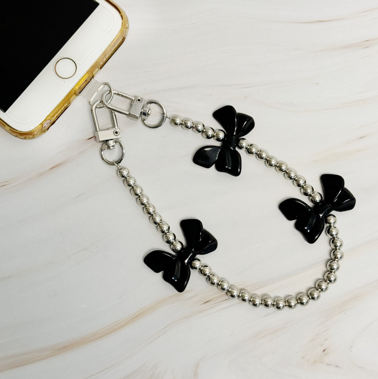 Bows and Beads Phone Lanyard