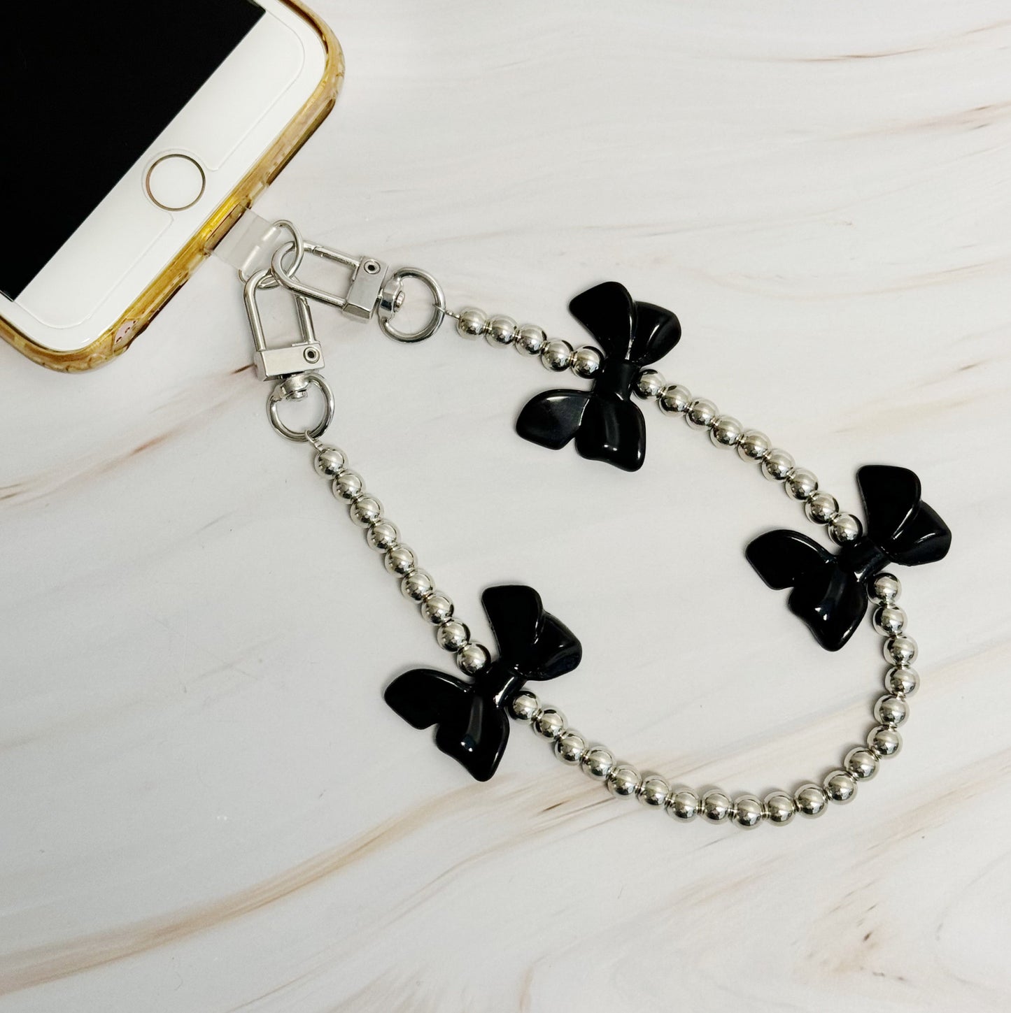 Bows and Beads Phone Lanyard
