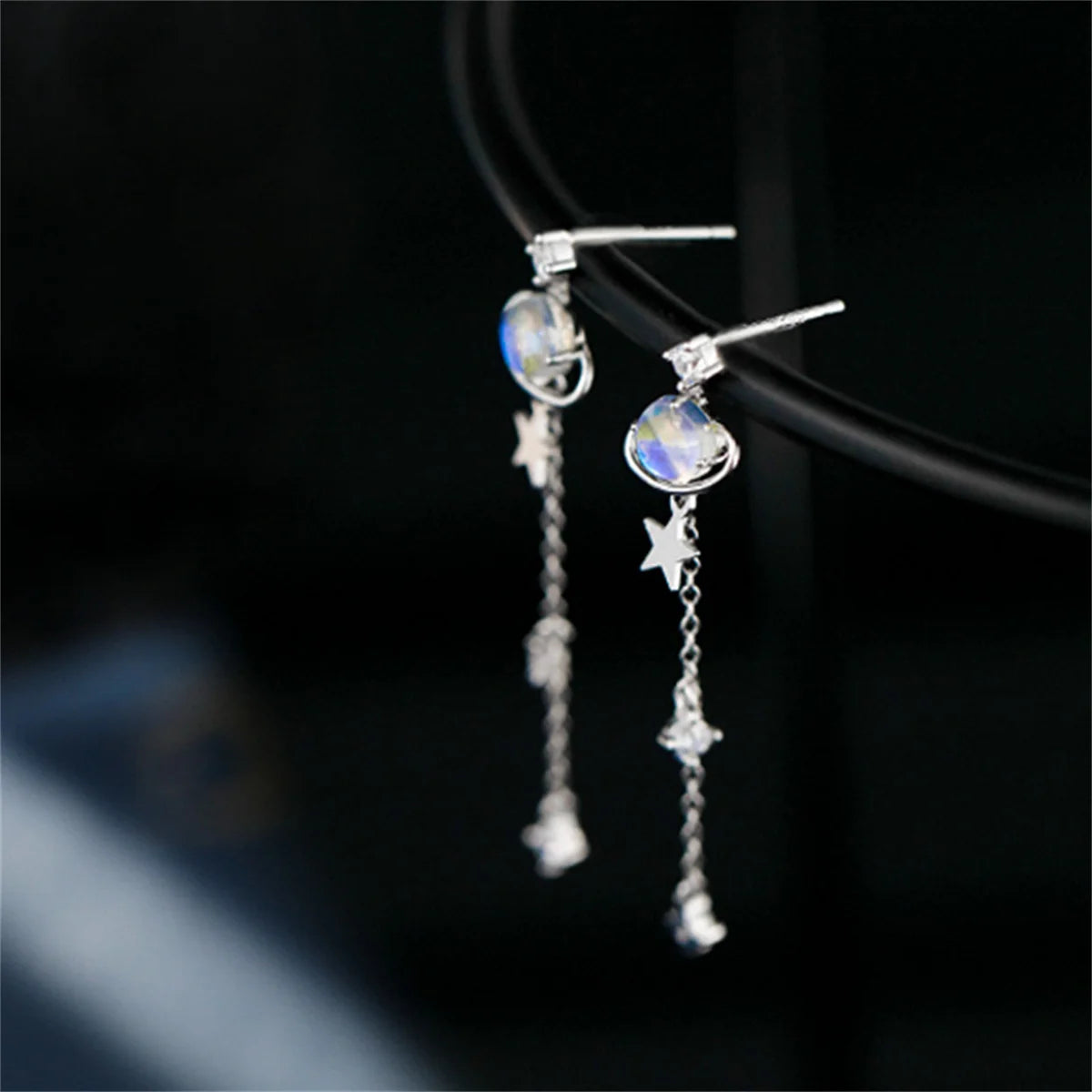 Moon Drop Earrings
