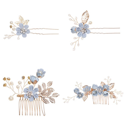 Crystal Flower Hair Pin