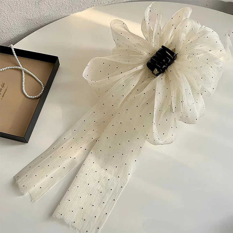 Lolita Lace Bow Ribbon Hair Clip