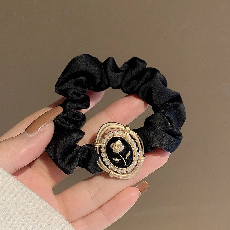 Vintage Style Rose Hair Tie