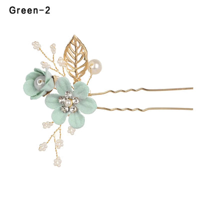 Crystal Flower Hair Pin