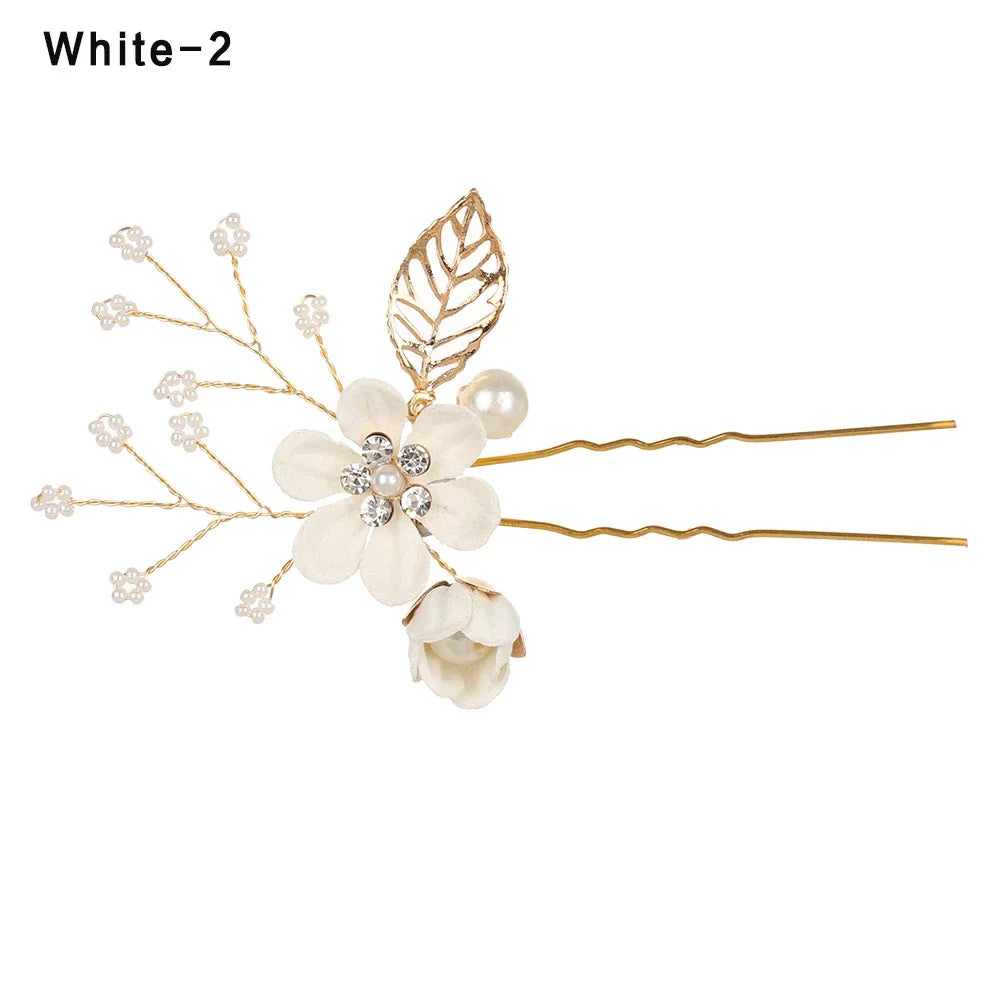 Crystal Flower Hair Pin