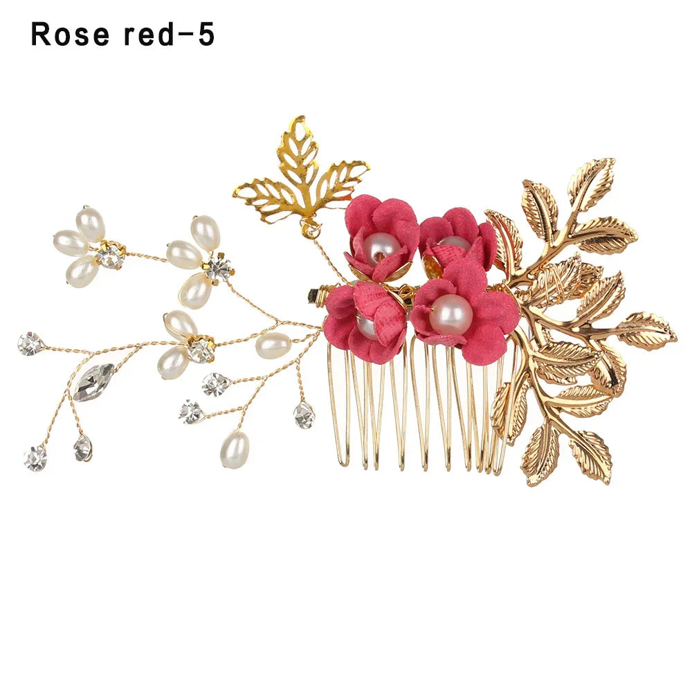 Crystal Flower Hair Pin