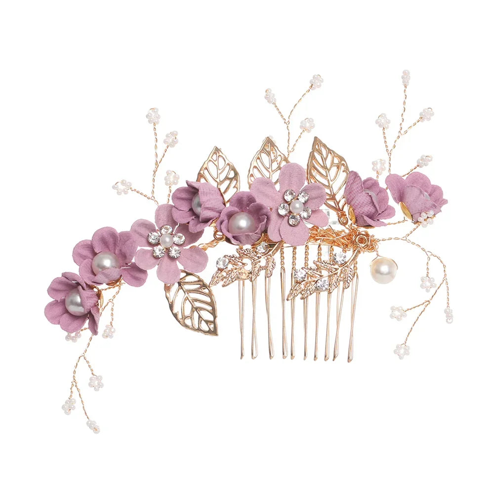 Crystal Flower Hair Pin